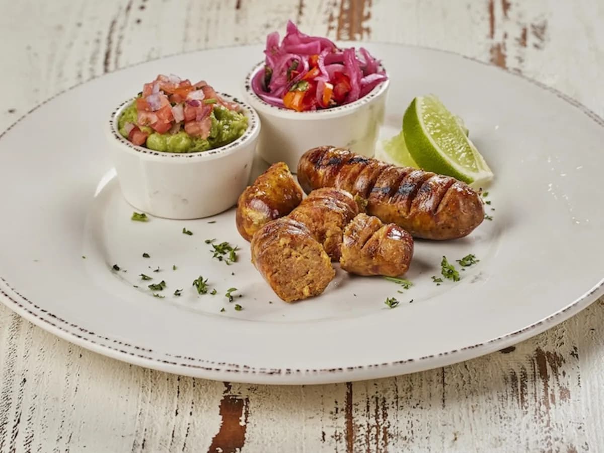 A serving of Chorizos artesanales al grill