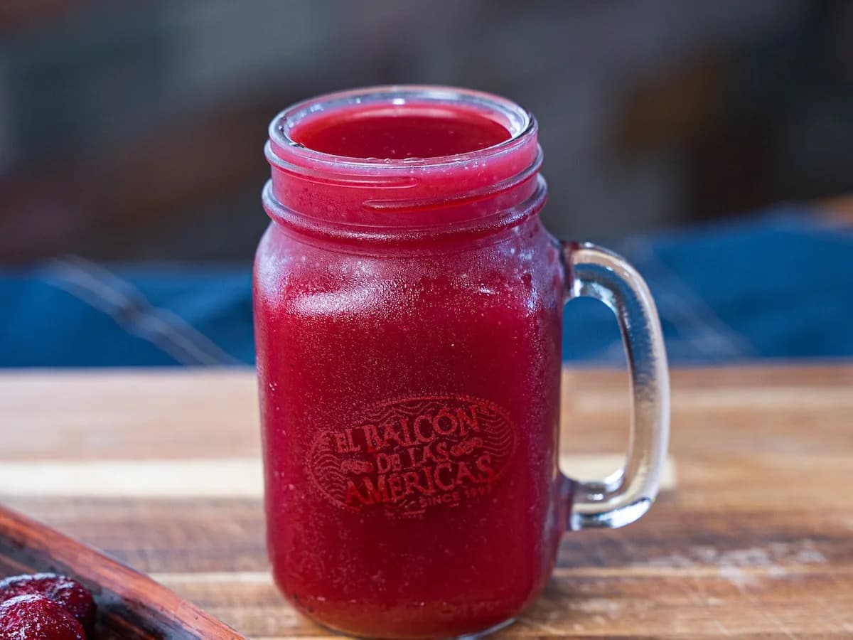 A glass of blackberry juice