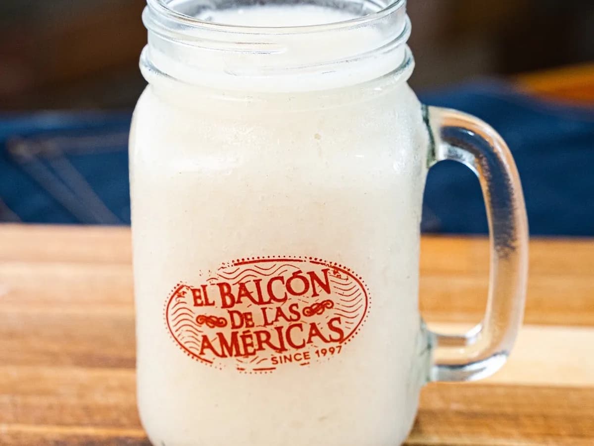 A glass of soursop juice
